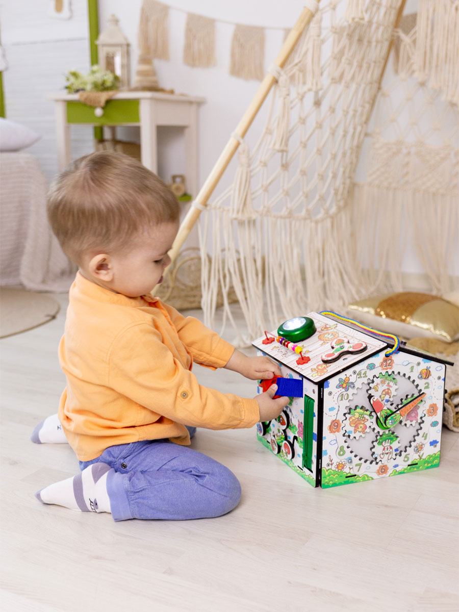 Бизиборд KimToys развивающий домик для малышей - фото 20