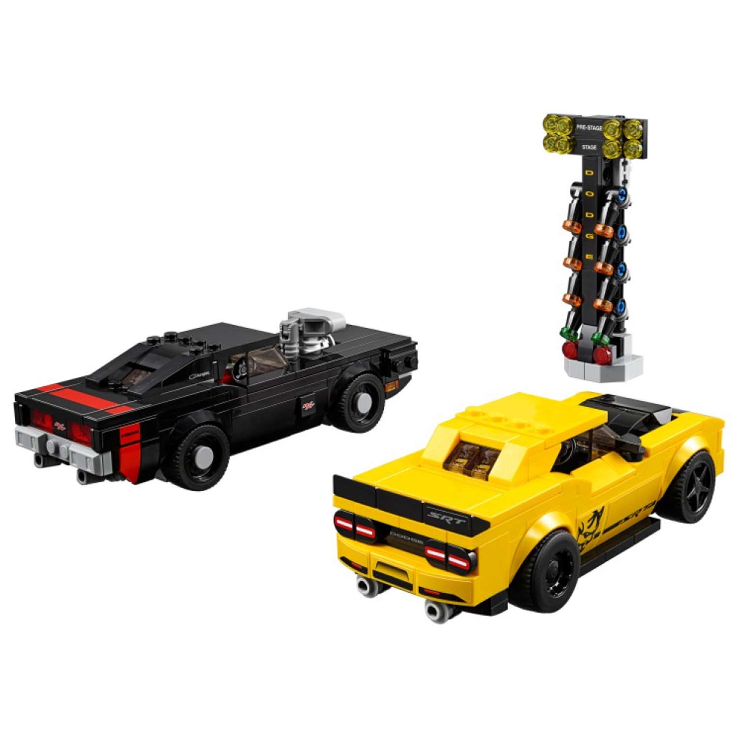 Конструктор LEGO Speed Champions Додж Чэленджер SRT Demon 2018 и Додж Чарджер R/T 1970 75893 - фото 2