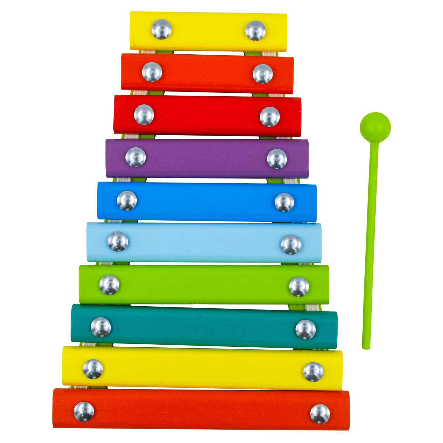 Ксилофон цветные ступеньки Алатойс 10 планок + гайд с играми - фото 12