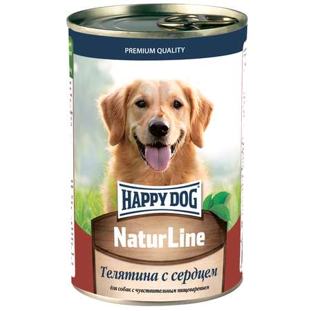 Корм для собак Happy Dog телятина с сердцем 410г