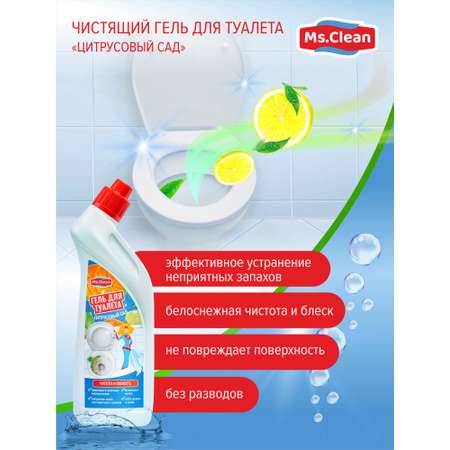 Чистящий гель для туалета Ms.Clean Цитрусовый сад 500 мл