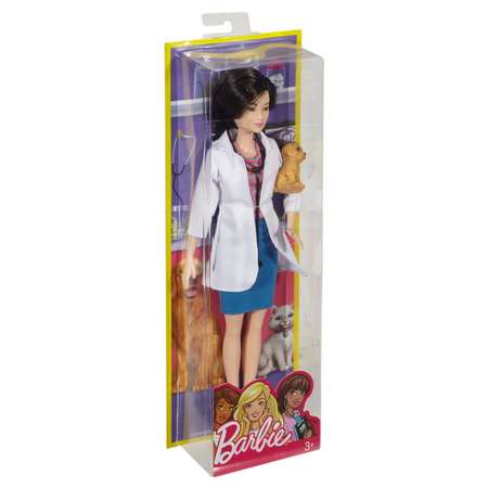 Кукла Barbie Кем быть? Ветеринар DVF58