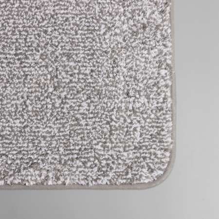 Коврик Доляна для ванной «Нина» 50×80 см ворс короткий цвет серый
