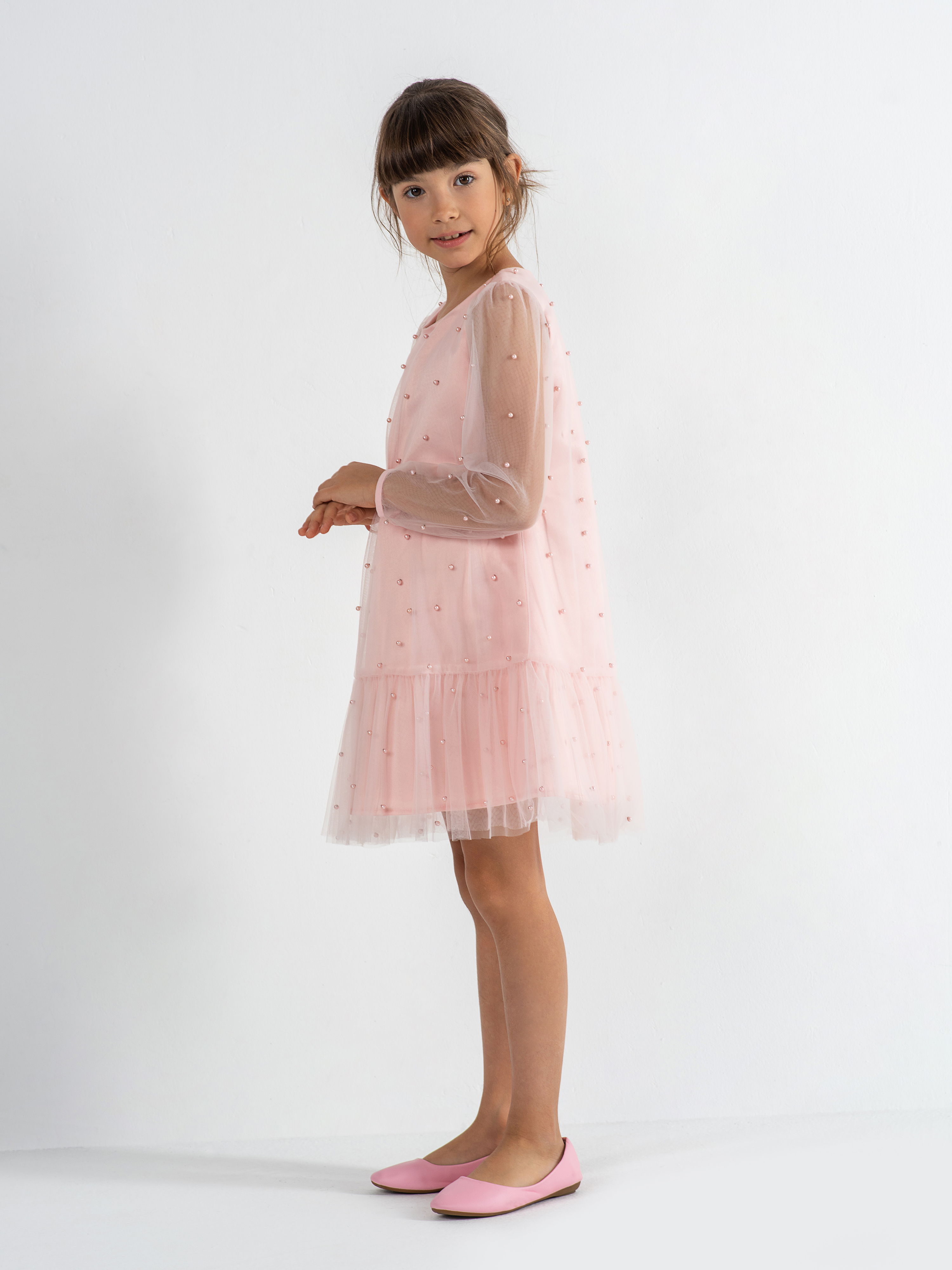 Платье LisaWeta D-078-23 розовый - фото 7