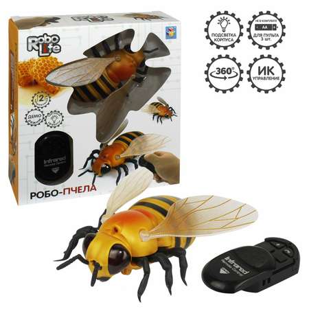 Интерактивная игрушка 1TOY Робо-пчела на ИК управлении с световыми эффектами