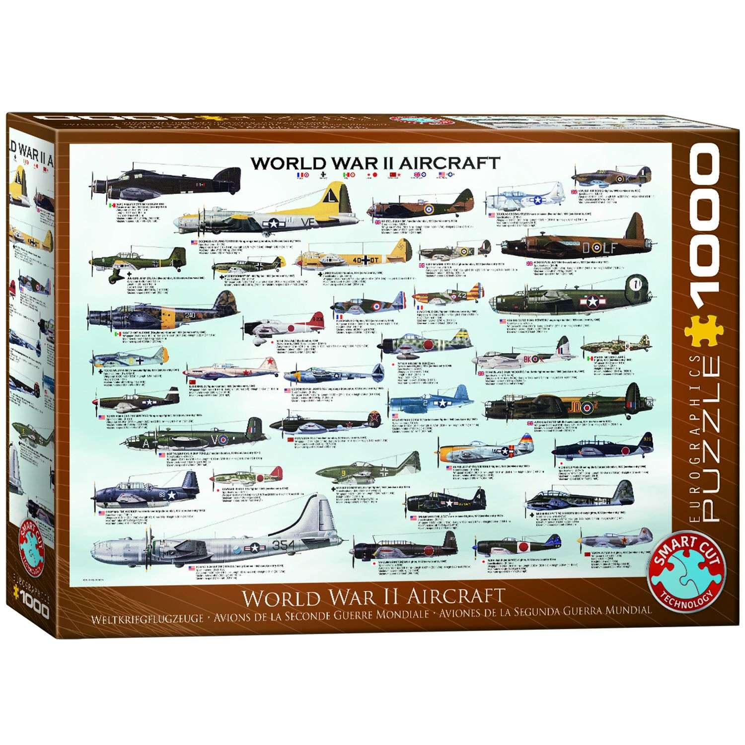Пазлы Eurographics самолеты Второй мировой войны 1000 элементов 6000-0075 - фото 1
