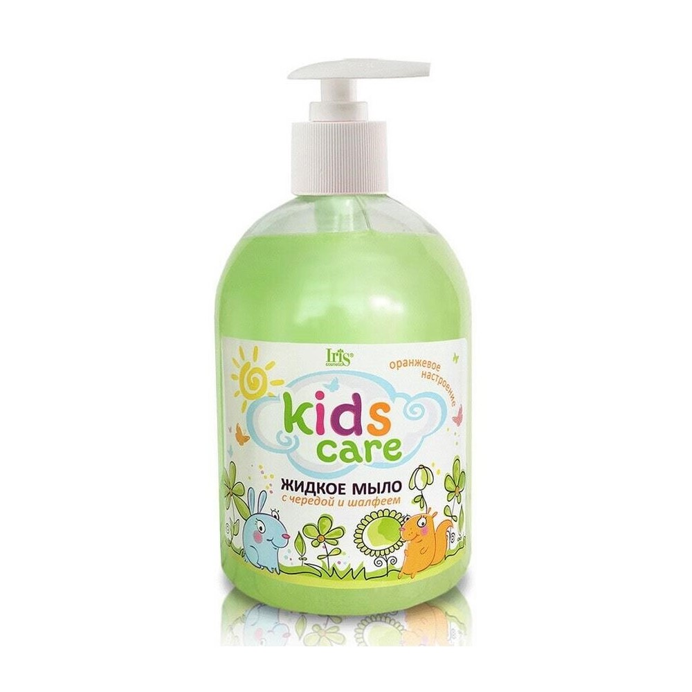 Жидкое мыло Iris Cosmetic детское KIDS CARE с чередой и шалфеем 500 мл - фото 1