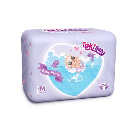 Подгузники-трусики Tokibaby M 24 шт