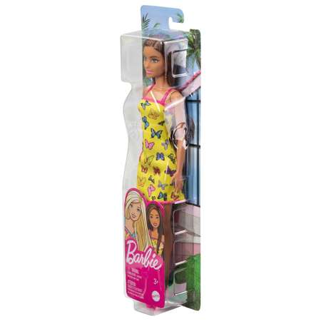 Кукла Barbie Игра с модой в желтом платье HBV08