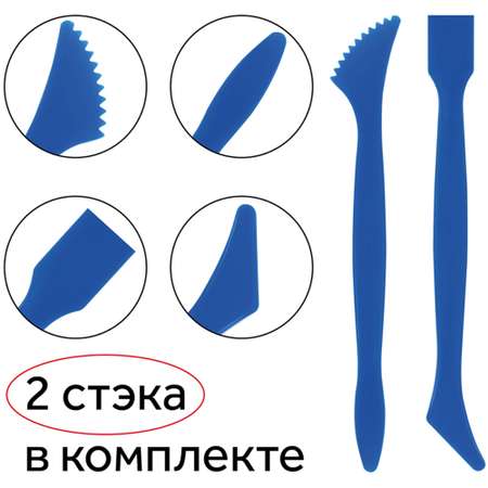 Доска для лепки Гамма А5+2 стека пластик красный