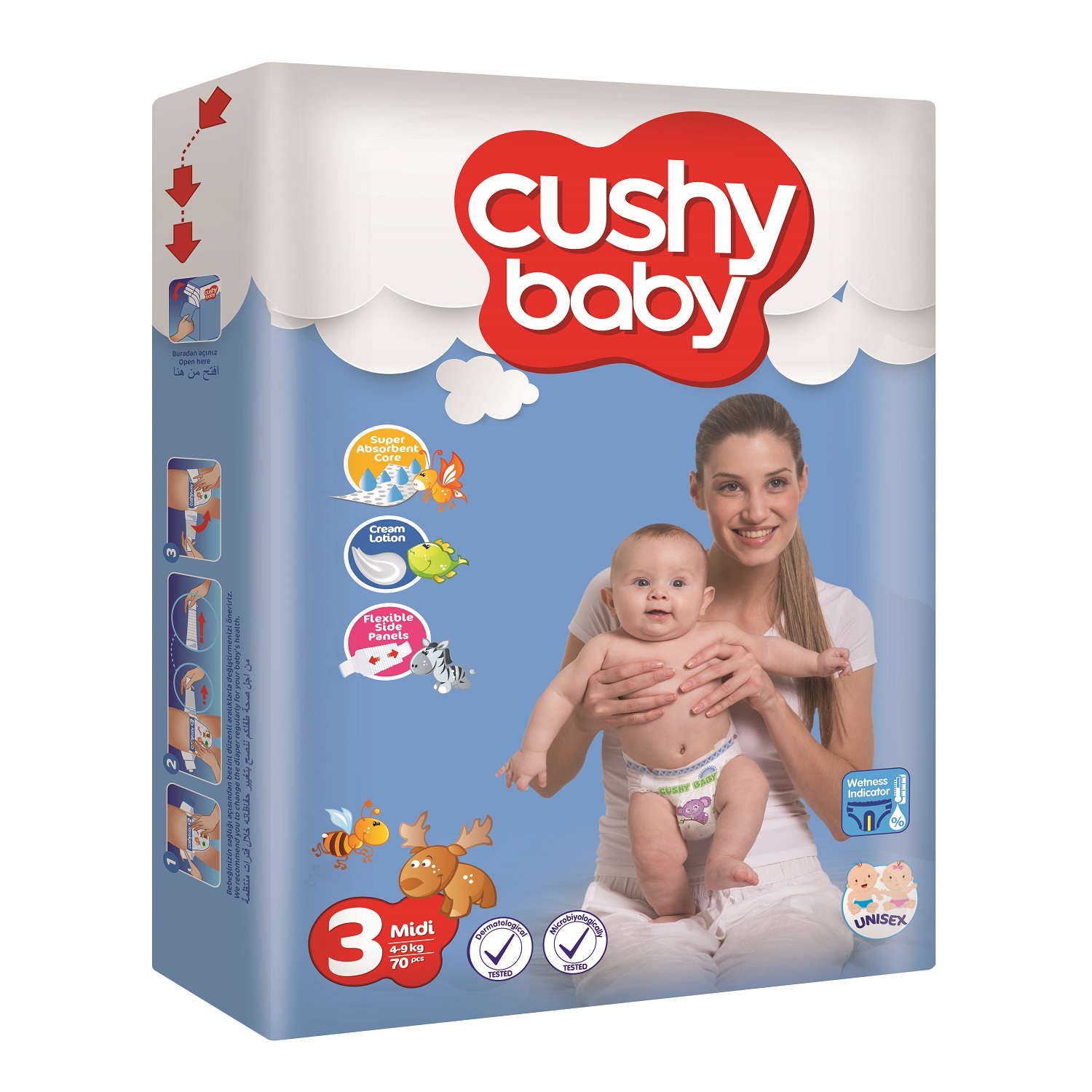 Подгузники CUSHY BABY 3 - фото 2