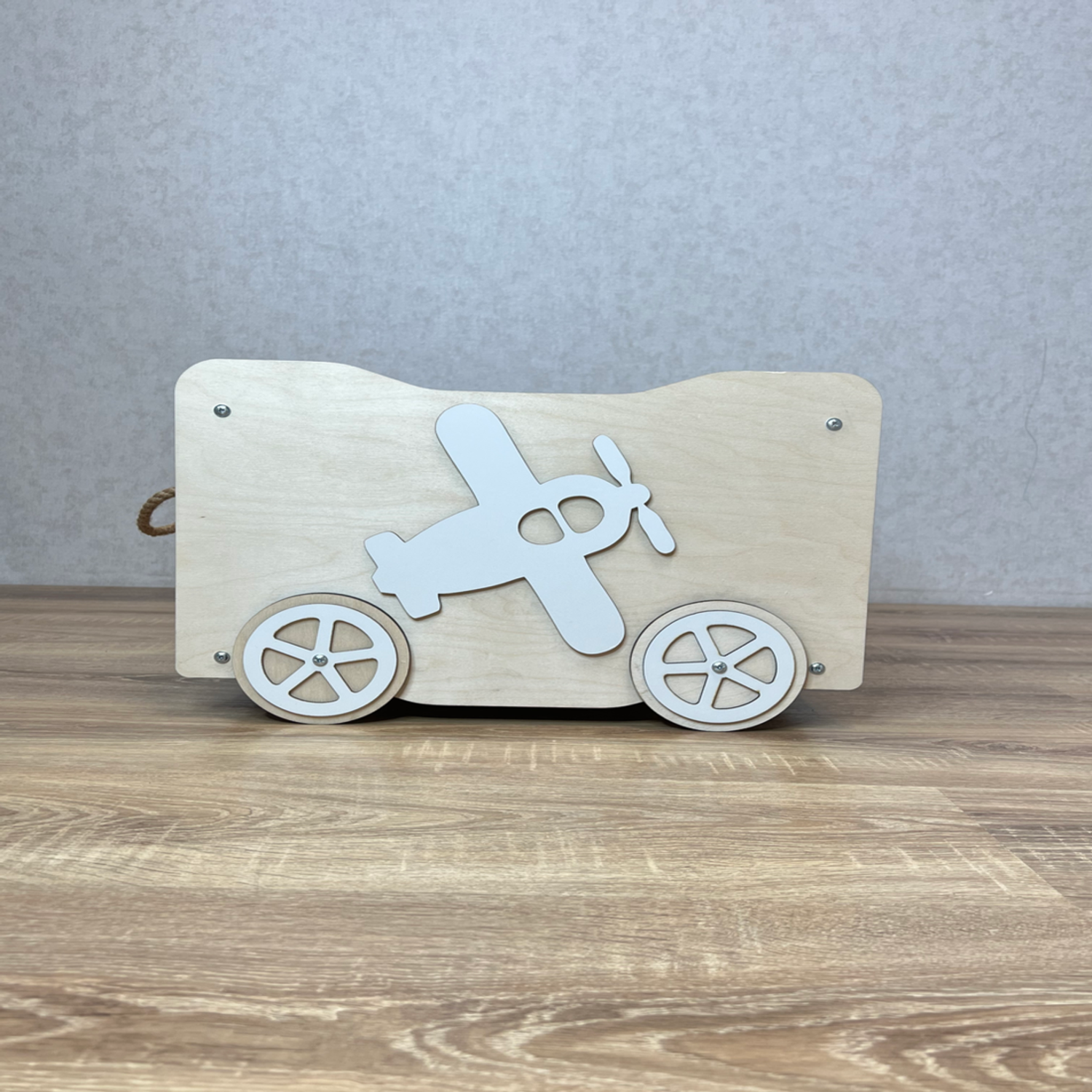 Ящик для хранения игрушек Ижевская Фабрика Игрушек на колесах Самолетик - фото 2