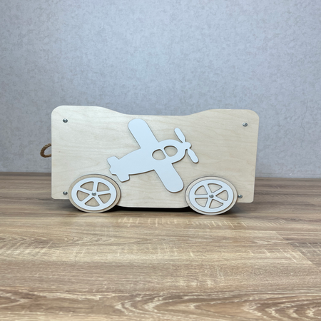 Ящик для хранения игрушек Ижевская Фабрика Игрушек на колесах Самолетик