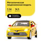 Машинка металлическая Яндекс GO игрушка детская Toyota Camry цвет желтый