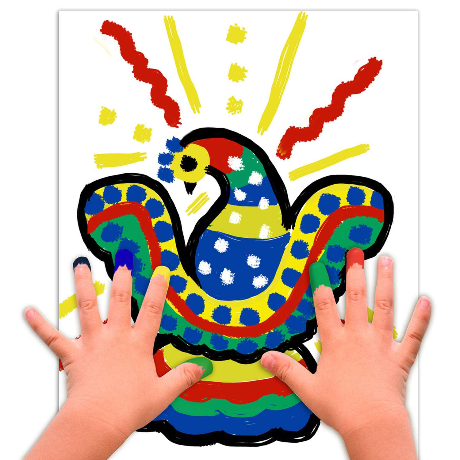 Краски пальчиковые Brauberg детские для малышей от 1 года - фото 7