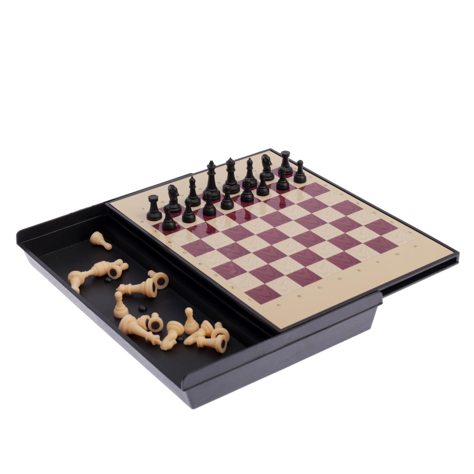 Шахматы Sima-Land магнитные с ящиком 24х18 см - фото 10