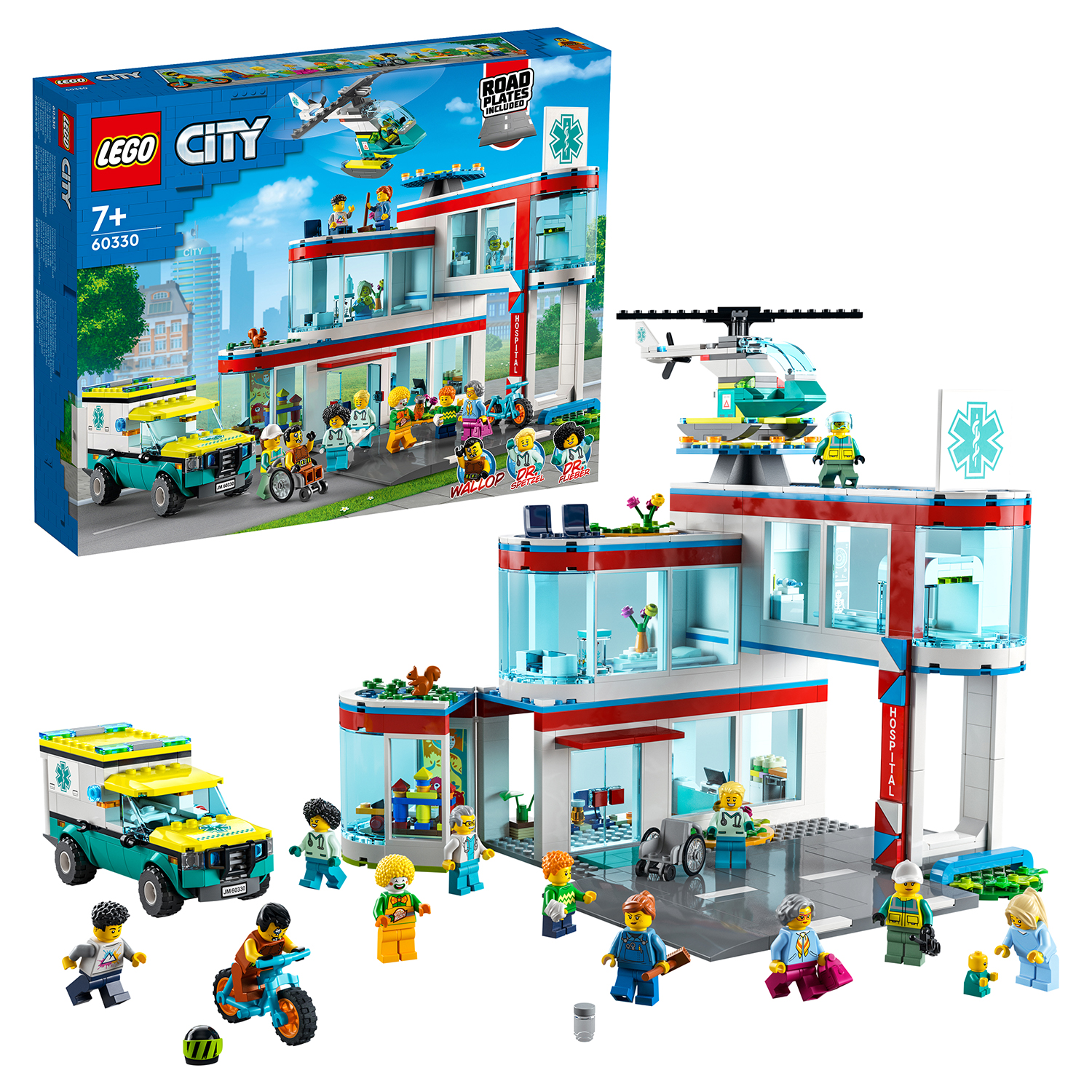 Конструктор LEGO My City Больница 60330 купить по цене 10999 ₽ в  интернет-магазине Детский мир