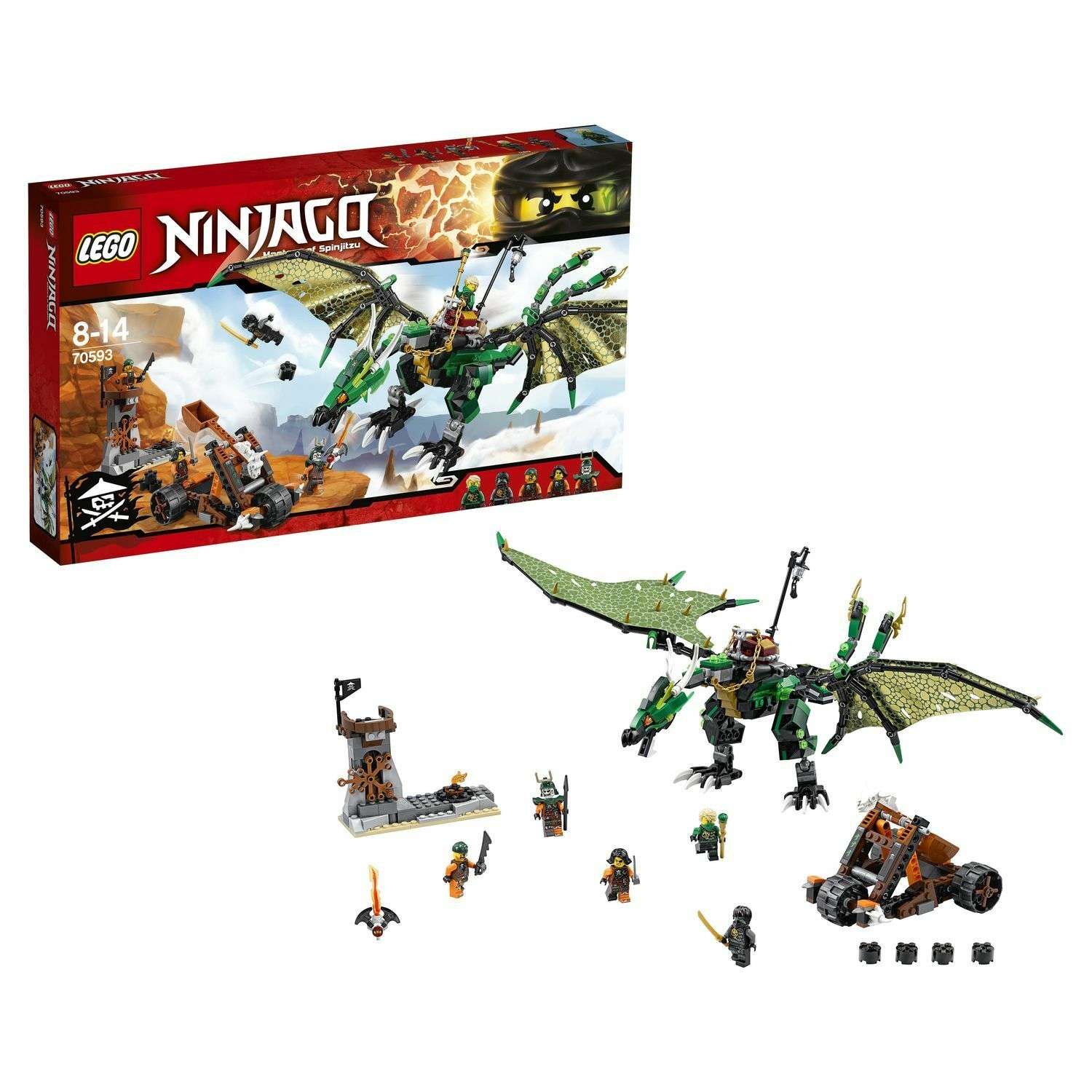 Конструктор LEGO Ninjago Зелёный Дракон (70593) - фото 1