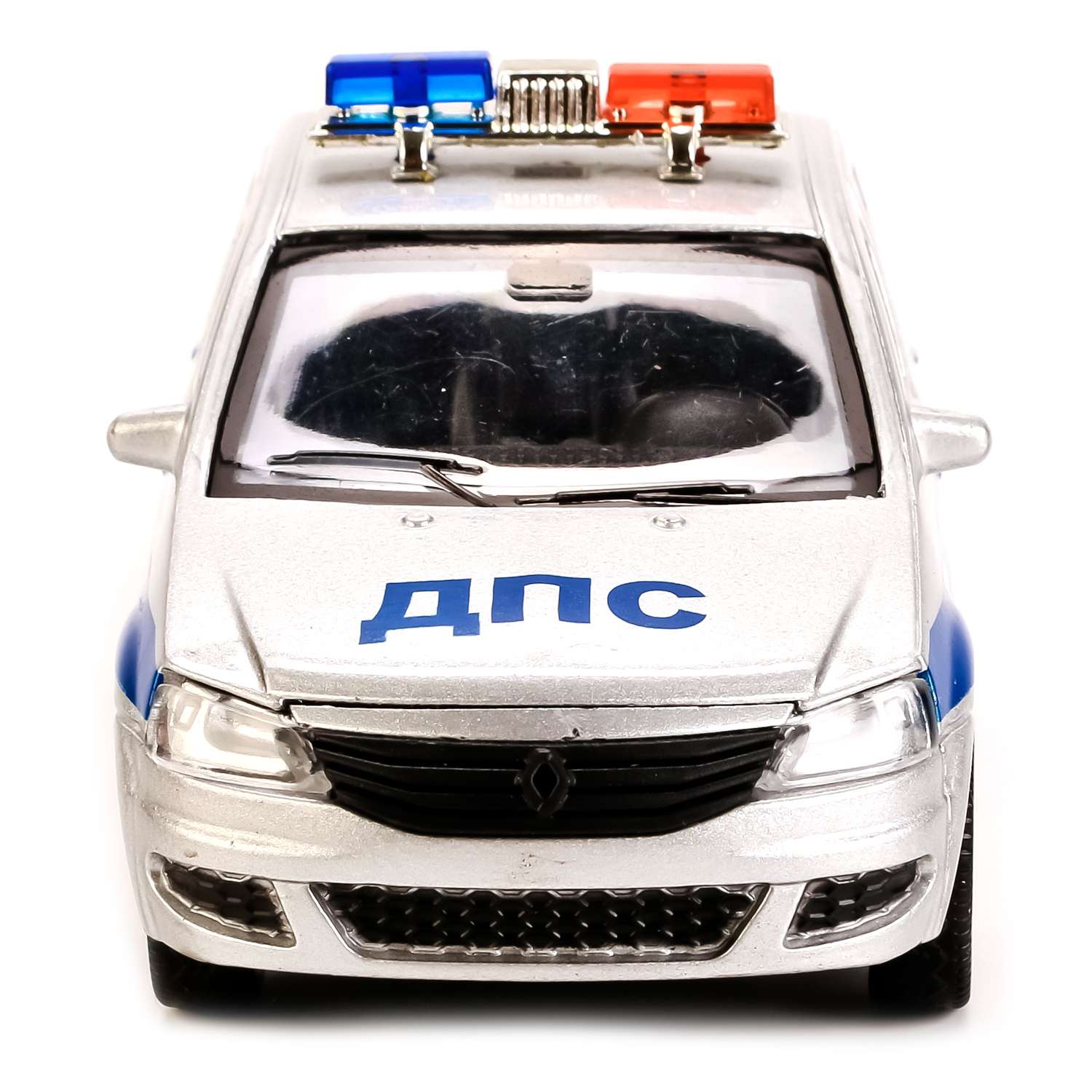 Машина полицейская Технопарк RENAULT LOGAN инерционная 12 см 222698 - фото 2