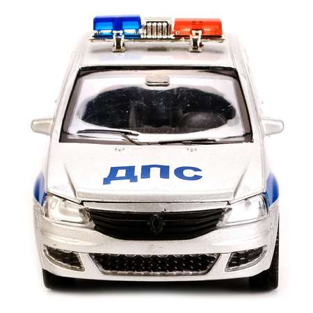 Машина полицейская Технопарк RENAULT LOGAN инерционная 12 см