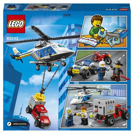 Конструктор LEGO City Police Погоня на полицейском вертолете 60243