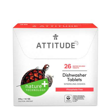 Таблетки ATTITUDE Для посудомоечных машин 26 шт