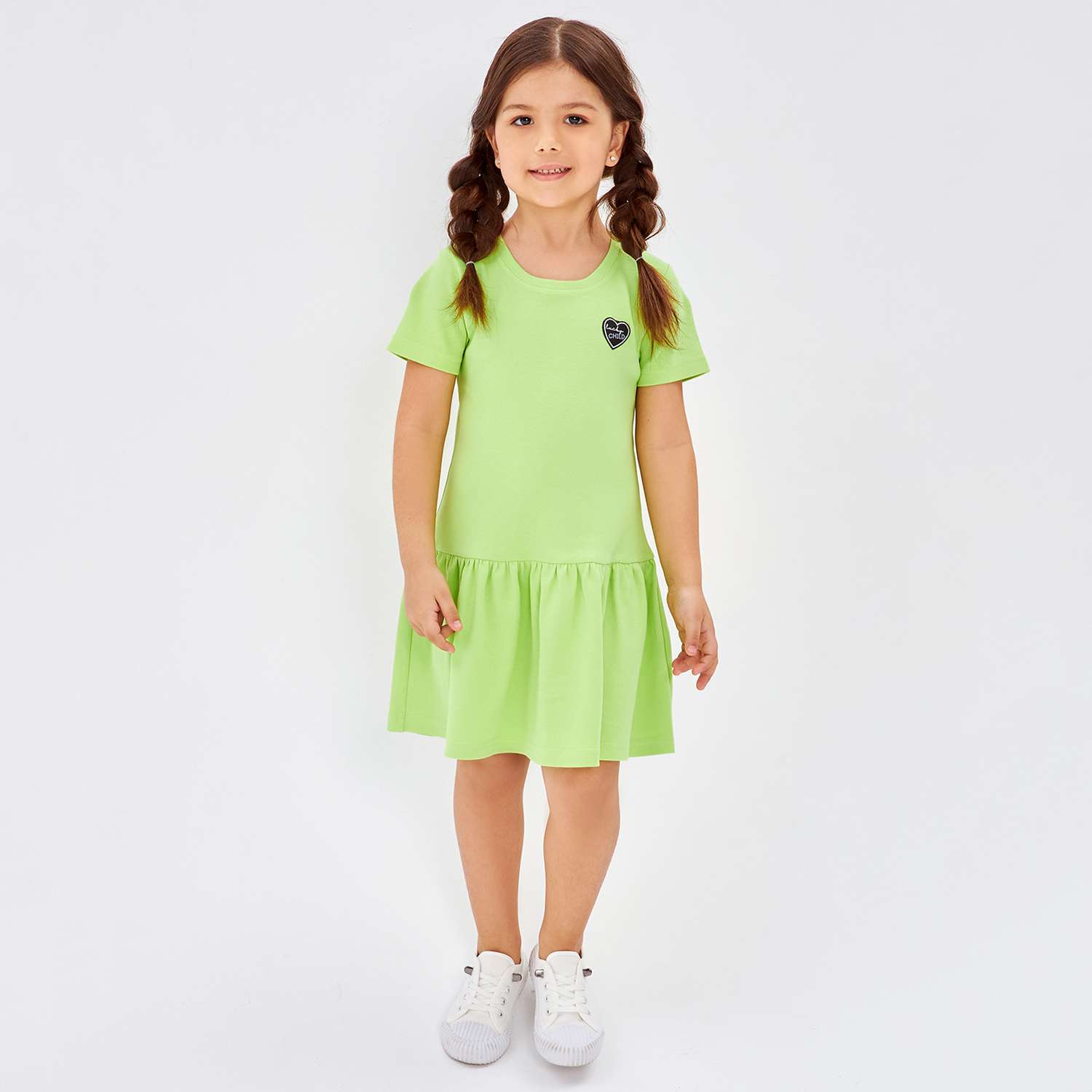 Платье Lucky Child 143-63/зеленый/2-12 - фото 1
