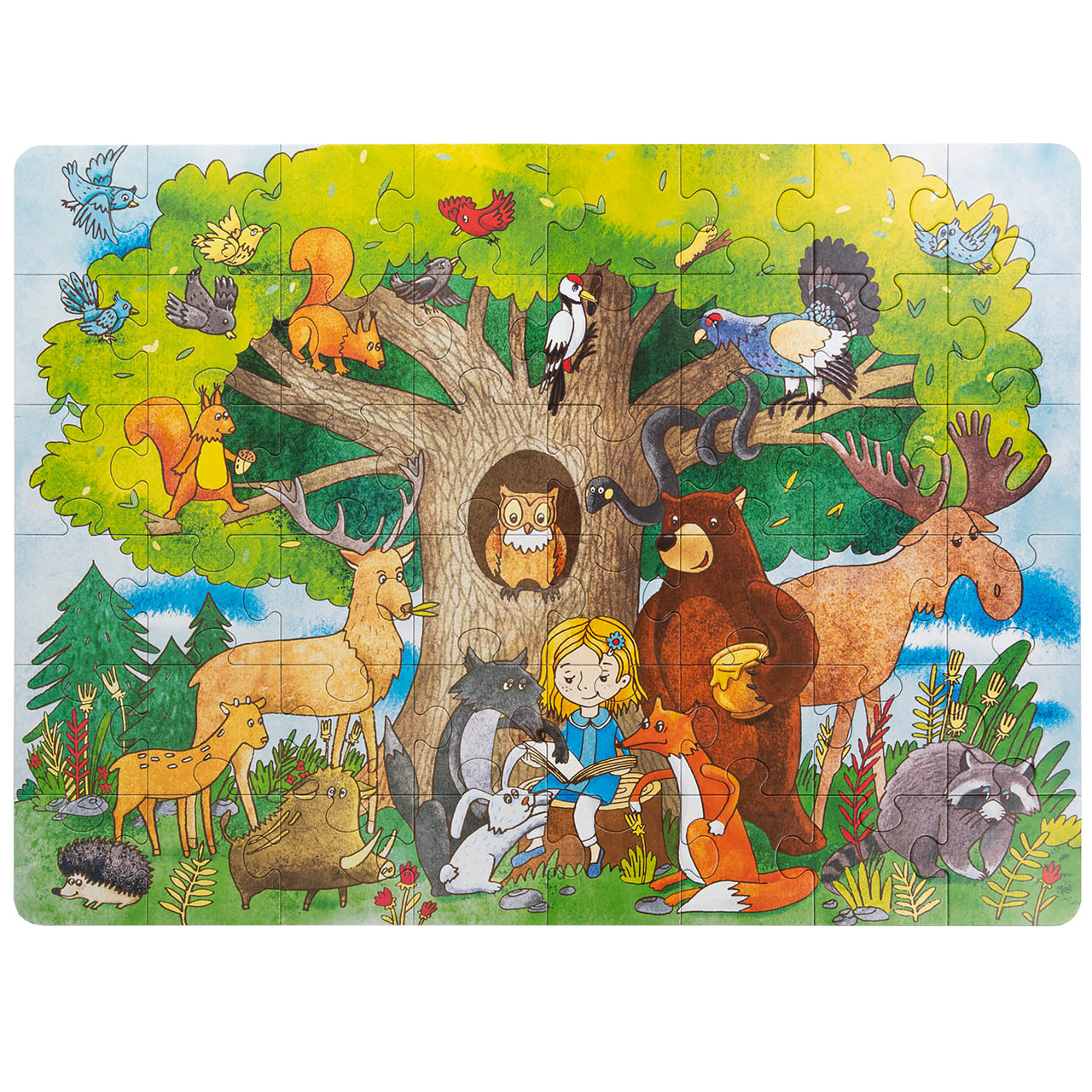Пазл для детей Харди Гарди Лесная сказка с животными 48 деталей - фото 9