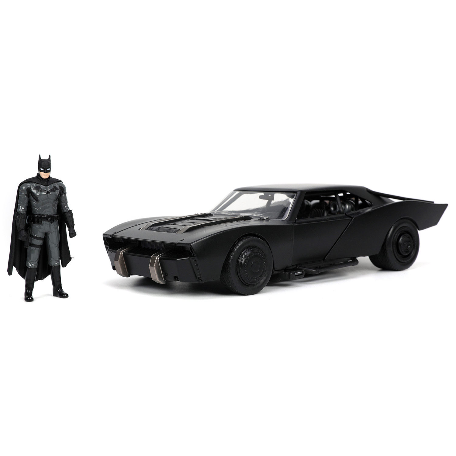 Автомобиль Jada Batmobile with Batman 1:24 черный ТоуR64 - фото 8