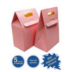 Подарочная коробка BimBiMon розовая с сердечками набор 5 штук