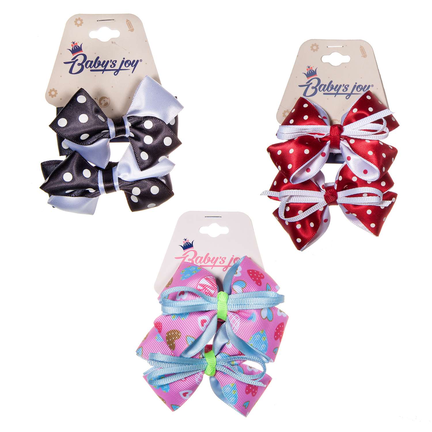 Бант Babys JOY 2шт в ассортименте MN 137/2 MN 137/2 - фото 1