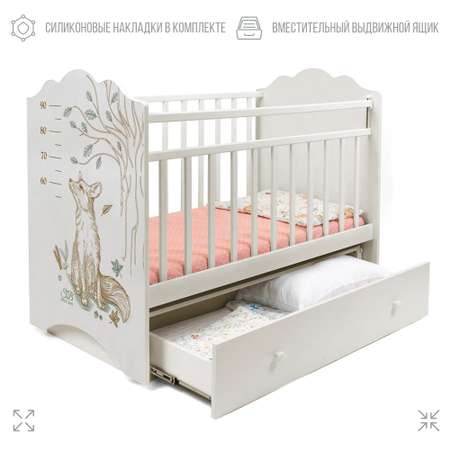 Детская кроватка Sweet Baby, поперечный маятник (слоновая кость)