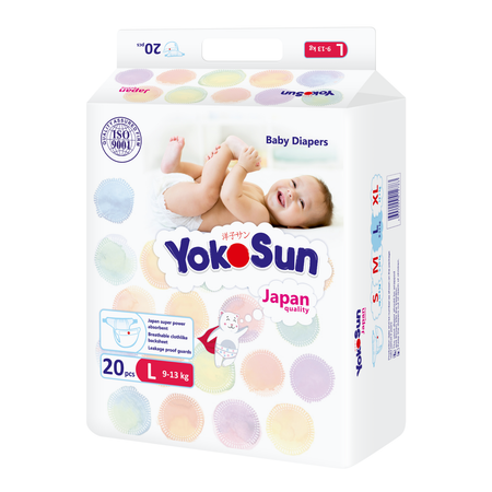 Подгузники YokoSun 20 шт. L