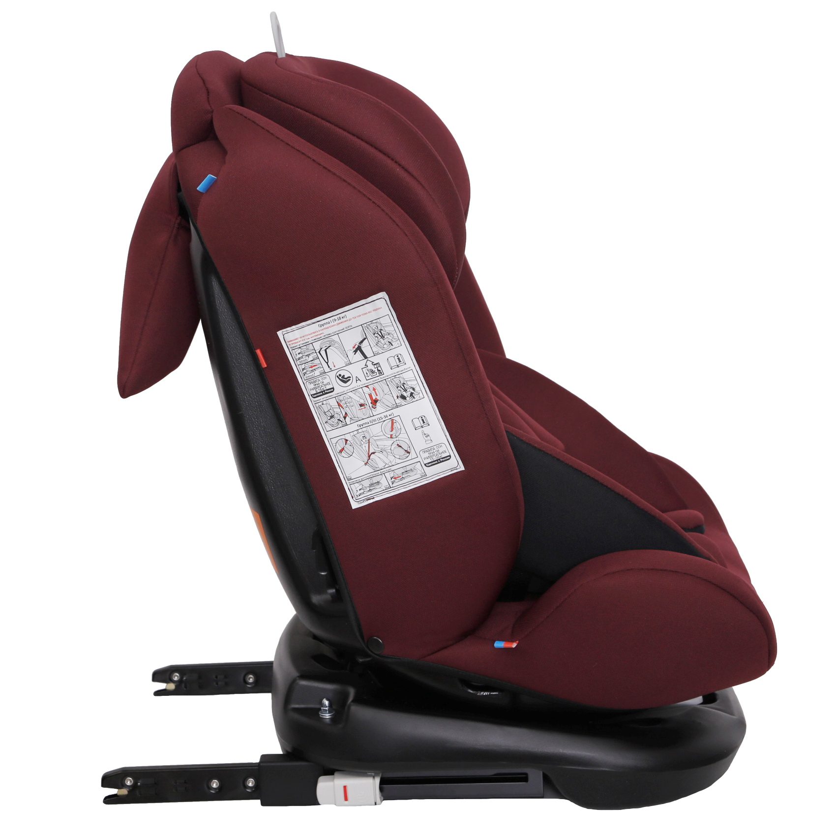 Детское автокресло Еду-Еду KS 360 ISOFIX гр.0+/I/II/III серия Level One bordo - фото 5