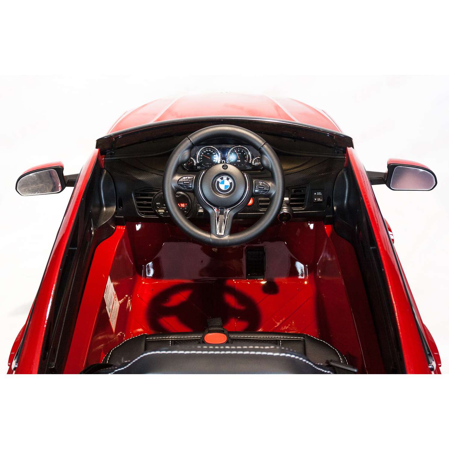 Электромобиль TOYLAND Джип BMW X6M mini красный - фото 7