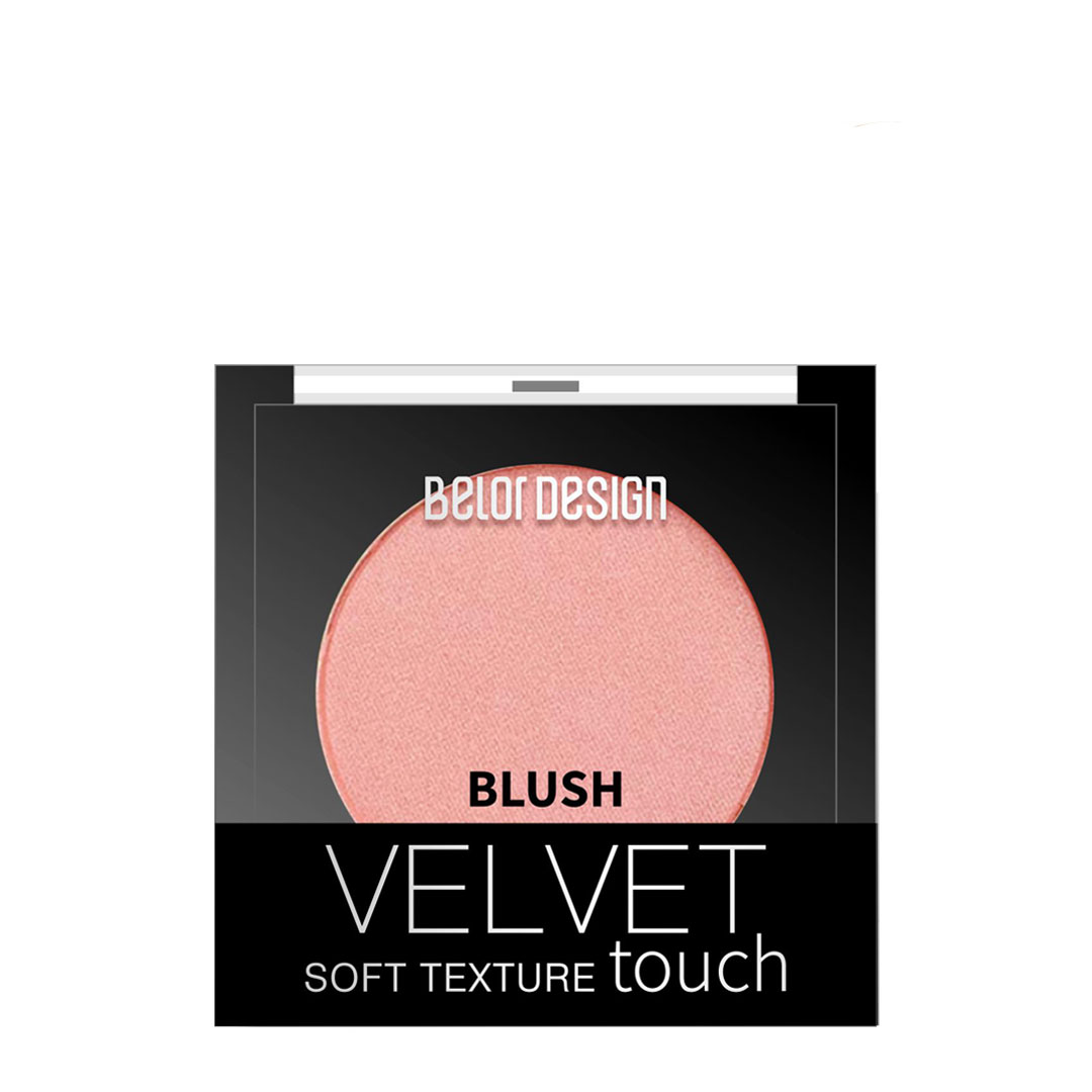 Румяна для лица Belor Design Velvet Touch Тон 101 Нежный персик 3.6 г - фото 1
