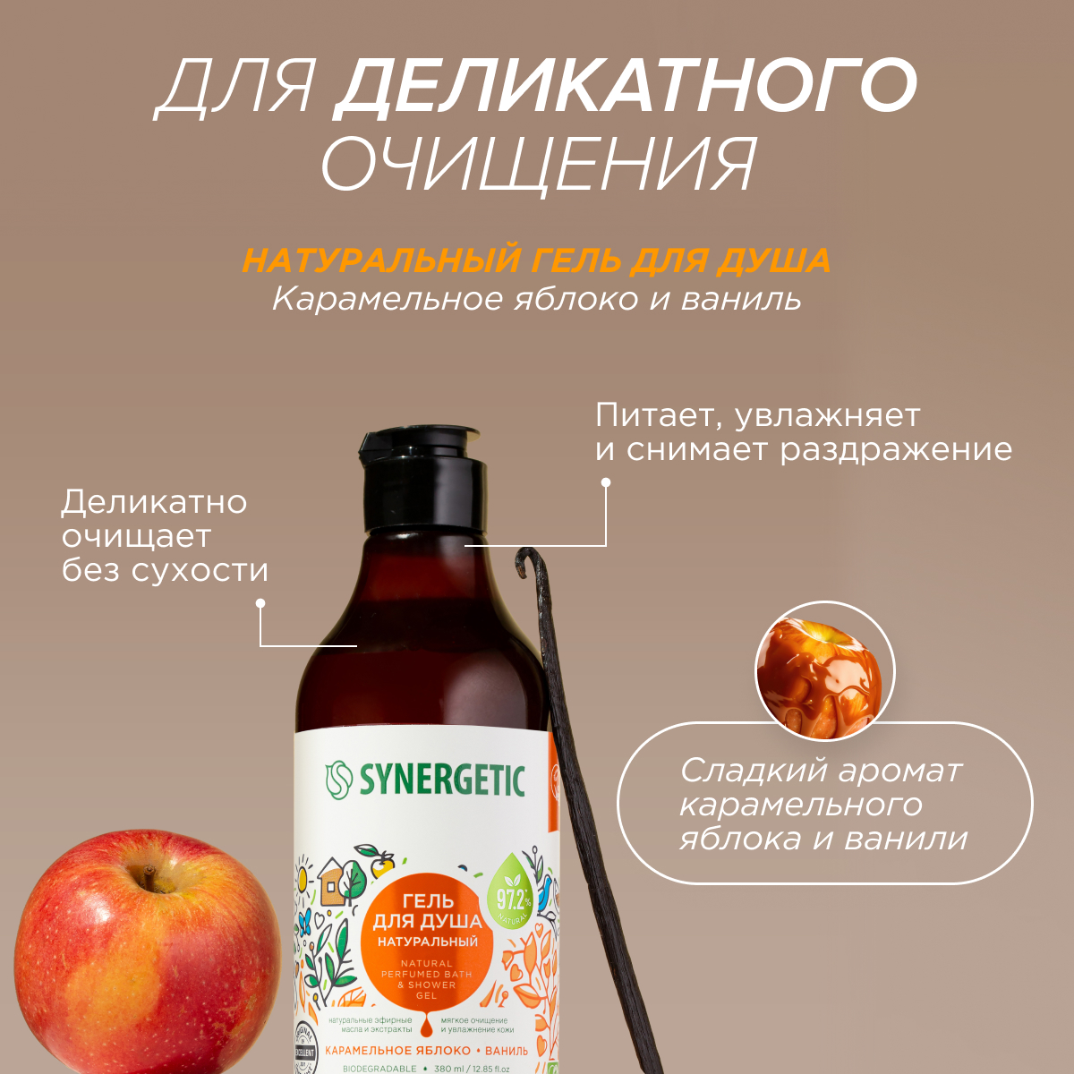 Подарочный набор Synergetic для ухода за телом и волосами Spa beauty 6 шт средств - фото 6