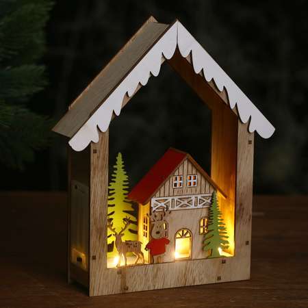 Декор Sima-Land с подсветкой «Домик в домике» 19 × 5 × 22 5 см