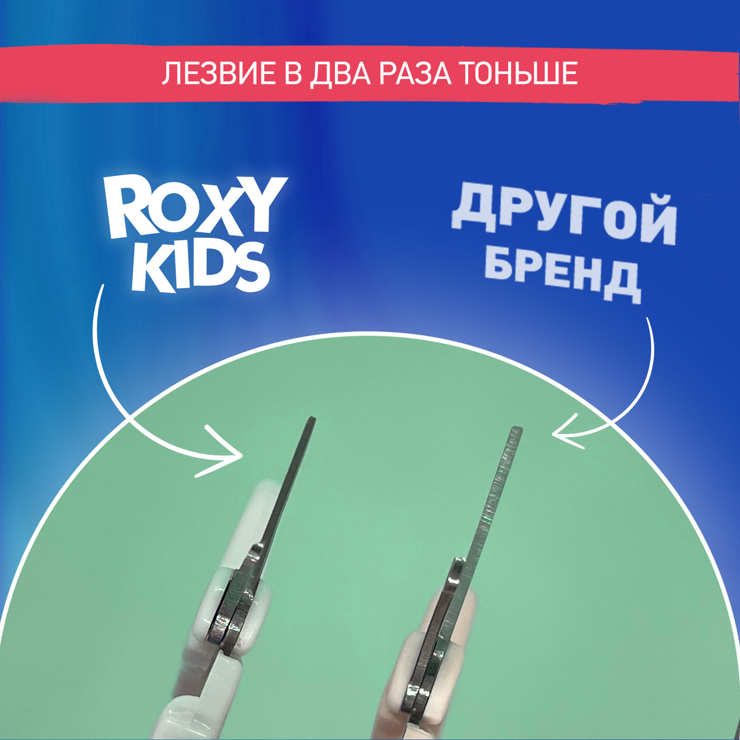 Маникюрные ножницы ROXY-KIDS для новорожденных и малышей цвет мятный - фото 2