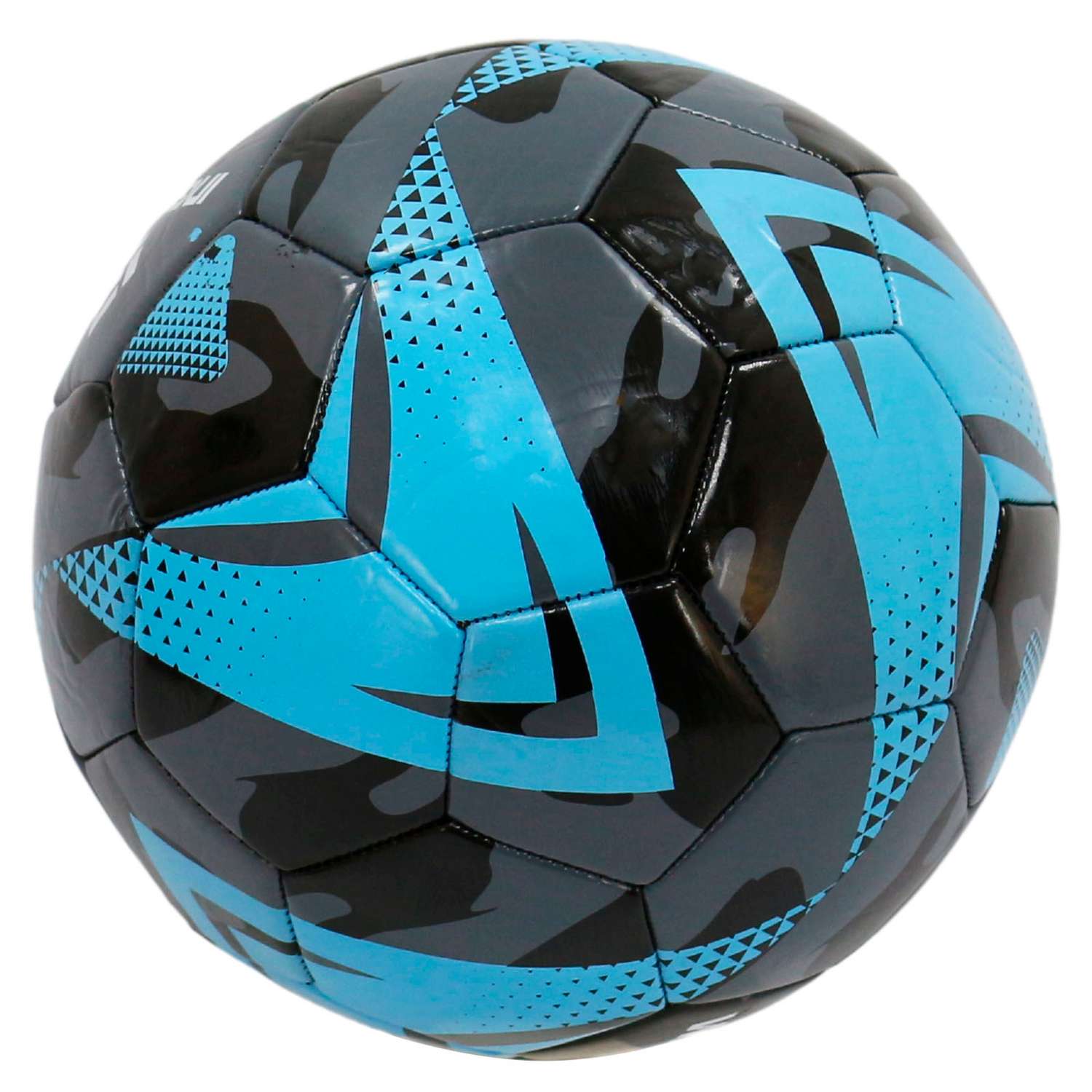 Мяч футбольный InGame WAVE №5 голубой - фото 2