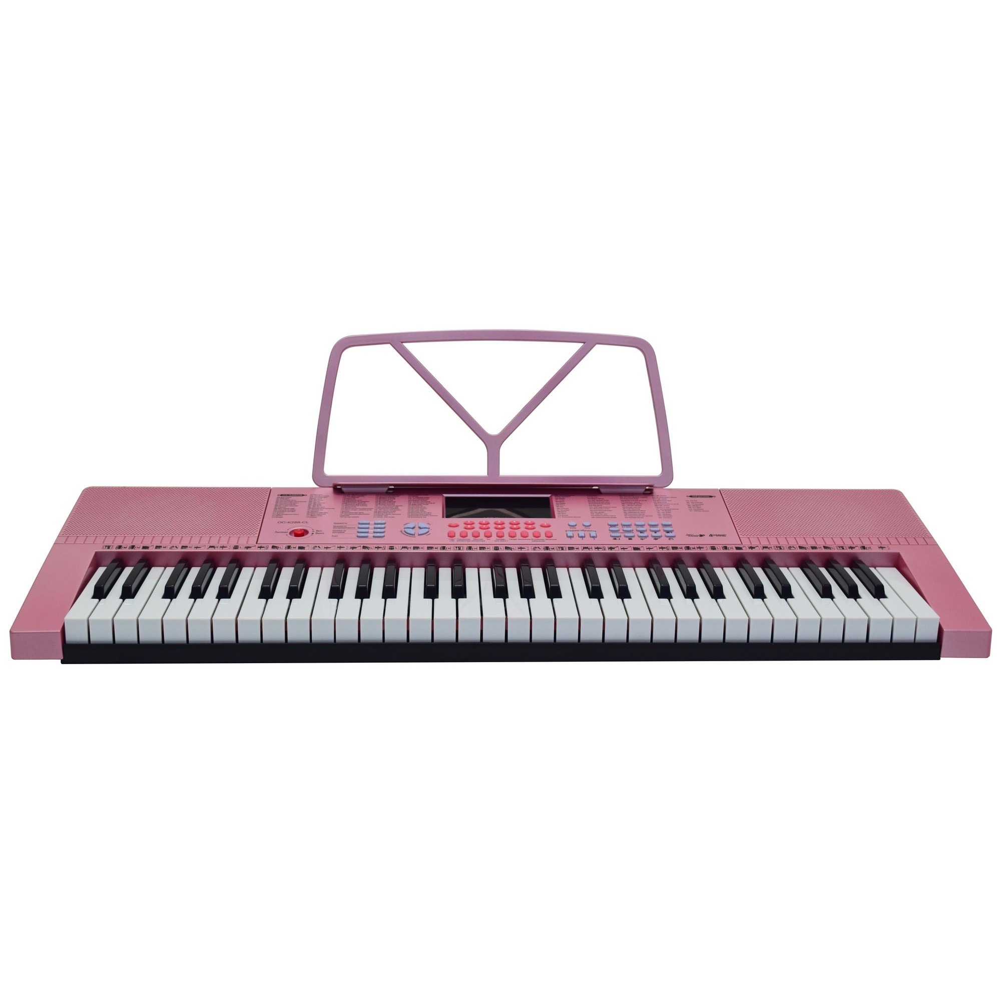 Синтезатор Attivio 61 клавиша Розовый OC-K288-CL - фото 6