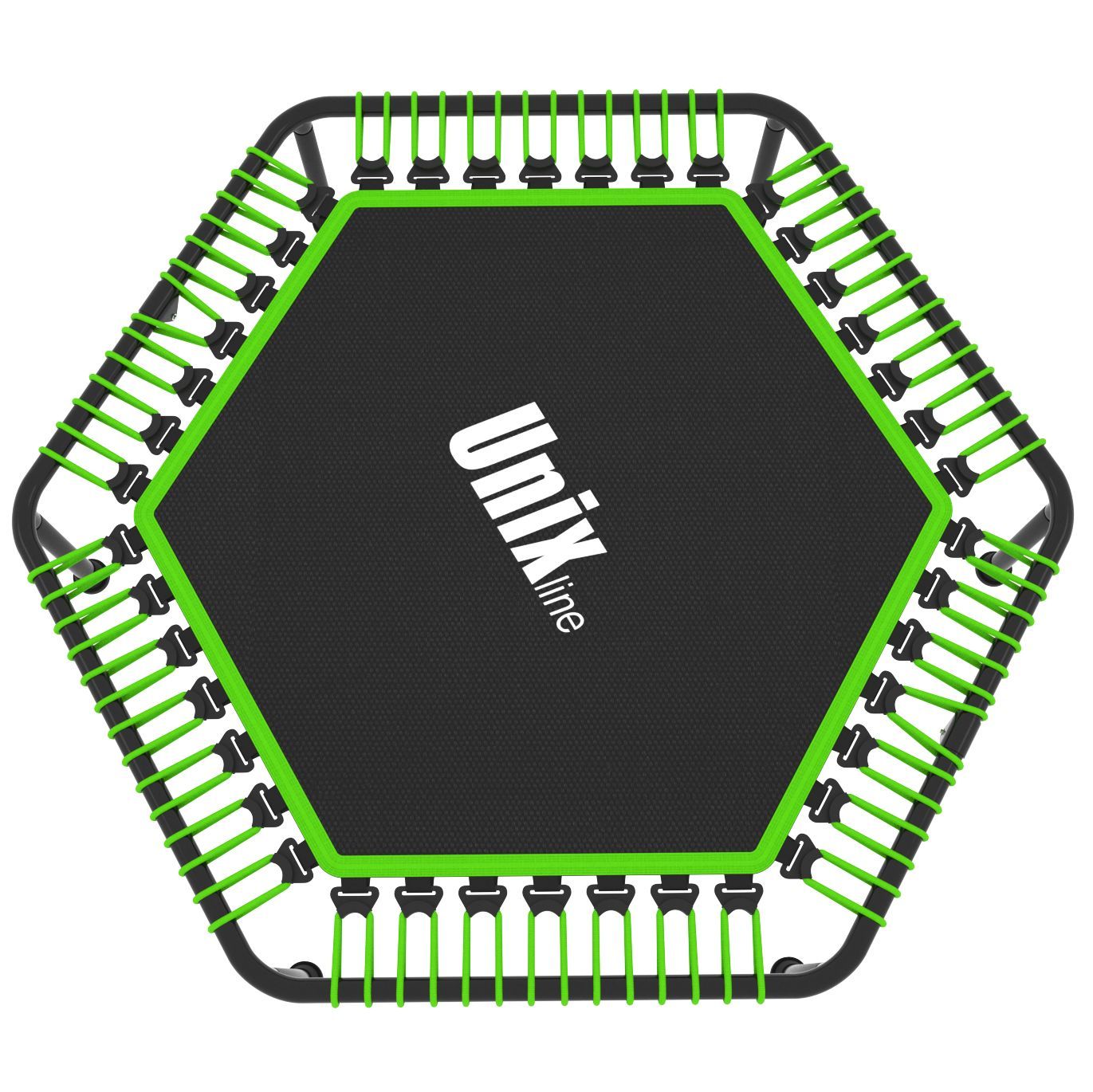 Батут Fitness Lite Green UNIX line спортивный складной диаметр 130 см до 130 кг фитнес джампинг - фото 7