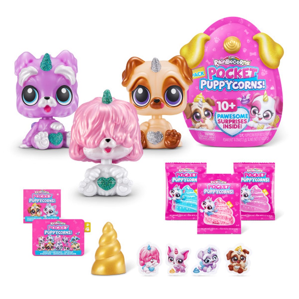 Игрушка сюрприз ZURU Zuru Rainbocorns Pocket Puppycorn большой - фото 4