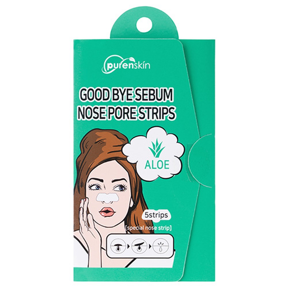 Полоски очищающие для носа Purenskin Good bye serum для очищения пор с алоэ 5 шт - фото 4