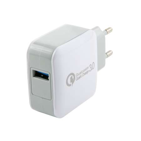 Сетевое ЗУ mObility mt-28 USB QC 3.0 белый