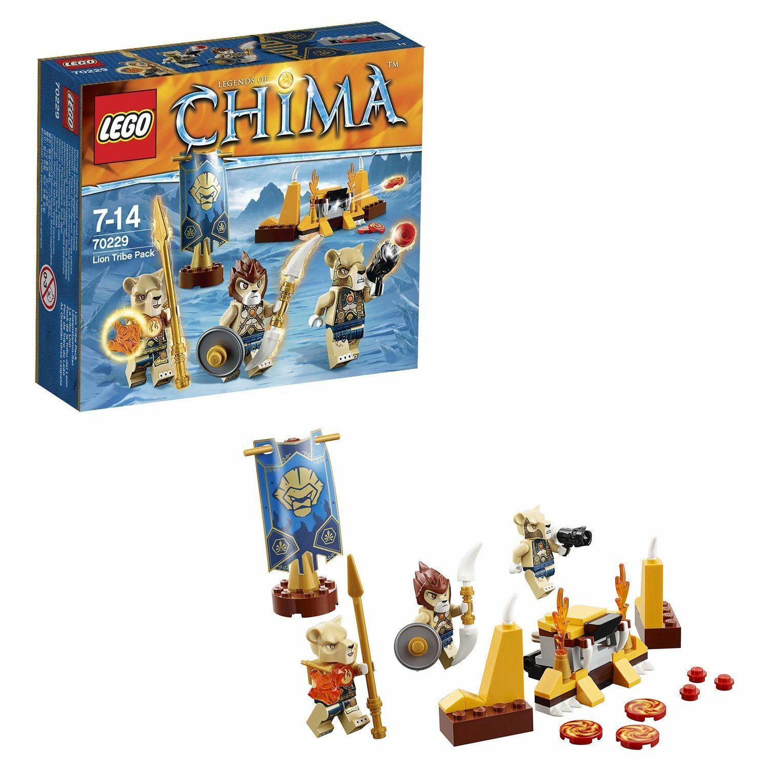 Конструктор LEGO Chima Лагерь Клана львов (70229) купить по цене 699 ₽ в  интернет-магазине Детский мир