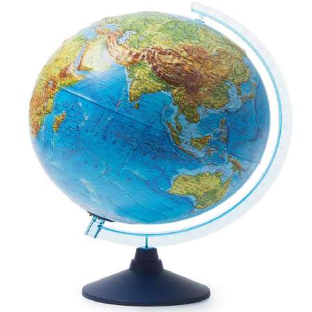 Глобус Globen Земли Интерактивный рельефный 32 см с подсветкой от батареек VR очки