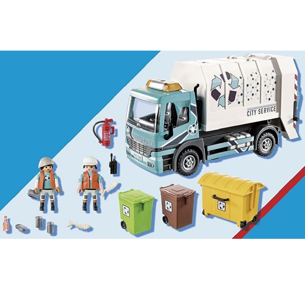 Конструктор Playmobil City Recycling Truck Городской мусоровоз - фото 5