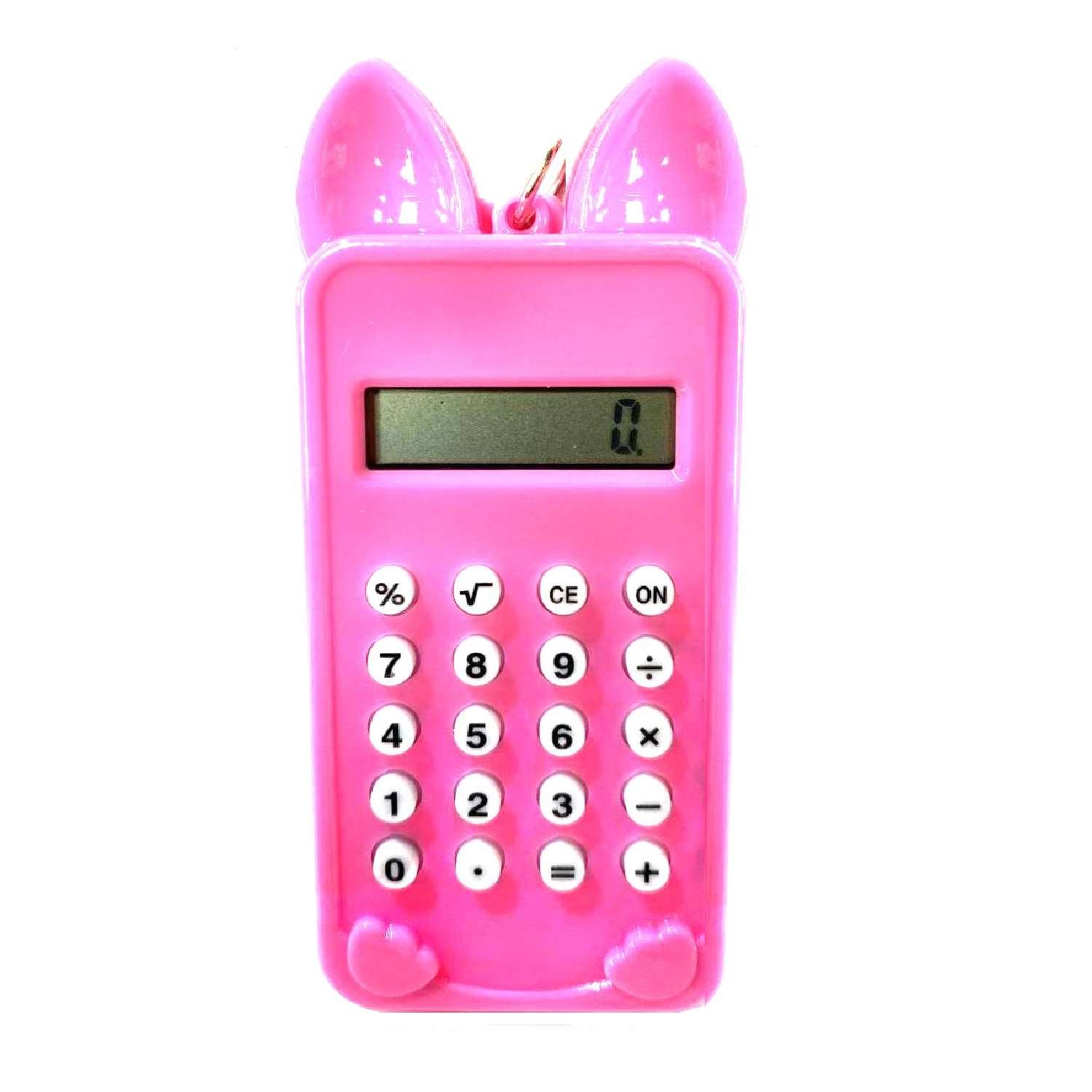Брелок-калькулятор Uniglodis Мышка. Цвет: розовый - фото 1