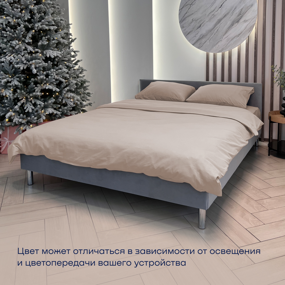 Комплект наволочек buyson BuyDream 50х70 см, хлопковый поплин, цвет винтаж - фото 7